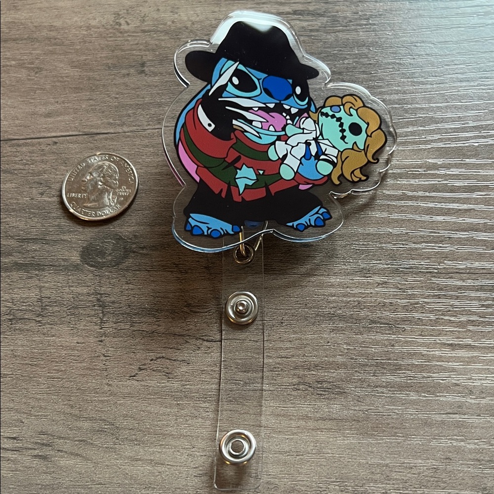 Stitch badge reel
